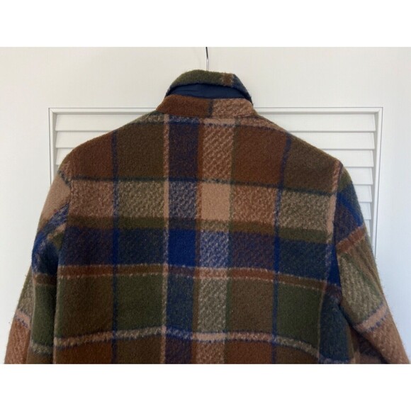 BlankNYC Hit The Trail Shacket Flannel Brown Green Navy XS Cabin Outdoor Prairie - Picture 8 of 13